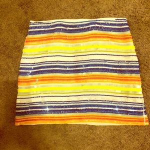 Vineyard vines multi-colored sequinned skirt.